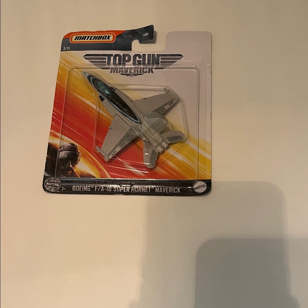 Matchbox Top Gun Maverick Gray Fighter Jet Toy - Kids Cars & Vehicles